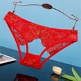 thumbnail image 3 of Women's Summer Thin Lace Hollow Underwear - Sexy Ribbons Design, M/L, Waist 56-74cm, Daily/Nightwear, 3 of 3
