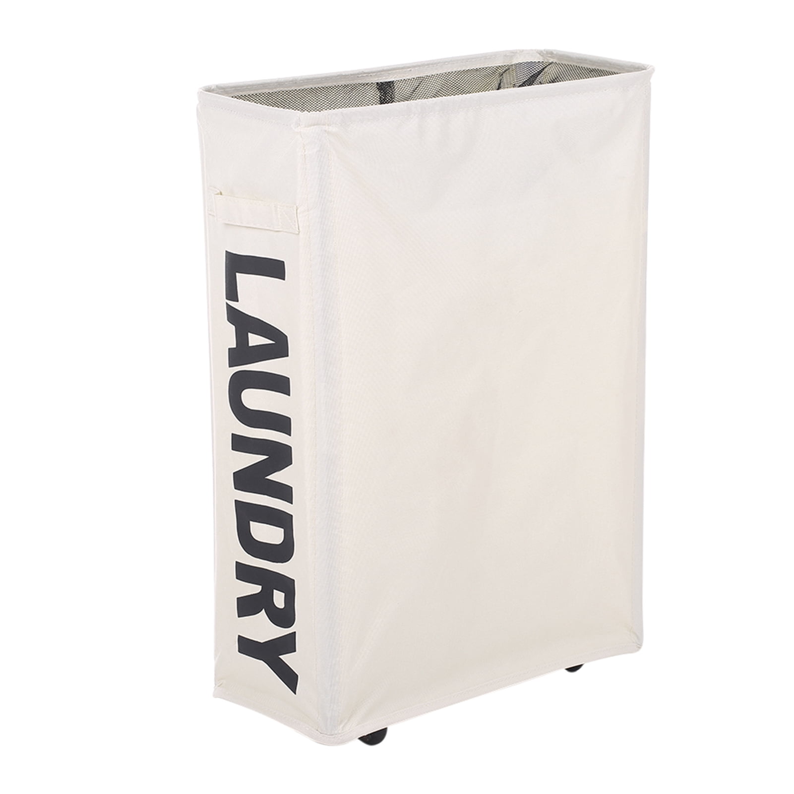 Details about   Chrislley Laundry Hamper With Wheels Slim Laundry Basket Foldable Dirty C.. New 