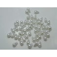 thumbnail image 4 of EOEMY 200 White Plastic Faux Pearl Teardrop Beads 6X10mm Imitation Pearl, 4 of 6