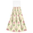 thumbnail image 7 of Yayeee Kitchen Hanging Hand Towels Set of 2 with Loop Bathroom Absorbent Tie Towel, Pastel Green Geometric, 7 of 7