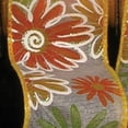 thumbnail image 2 of The Ribbon People Yellow and Orange Iridescent Flowers Wired Craft Ribbon 2.5" x 40 Yards, 2 of 2