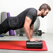 CanDo Black Composite High-Density Extra Firm Foam Roller - Round