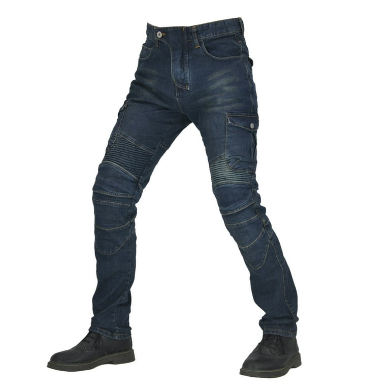 Multi Pocket Design Anti-fall Jeans Fashionable Racing Pants For