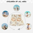 thumbnail image 6 of FORMRS Boys Swim Trunks Quick Dry Mesh Liner Boardshorts Sizes XS-XL, Beige Seashell, 6 of 7