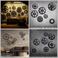 thumbnail image 4 of Steampunk Gear Decoración de estilo industrial Tablero de madera de alta densidad Casa Bar Club Adorno de pared Vogacara JJ19179-01, 4 of 6
