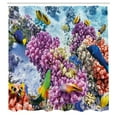 thumbnail image 3 of Ambesonne Fish Shower Curtain, Marine Life Sea, 69"Wx84"L, Multicolor, 3 of 5