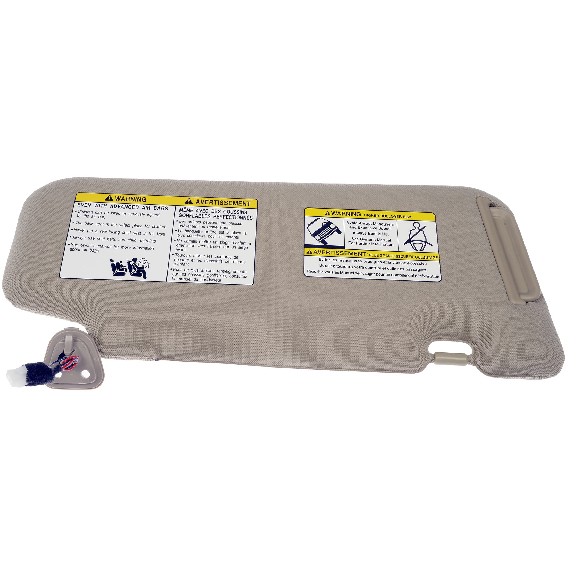 Dorman 74209 Driver Side Sun Visor for Specific Nissan Models, Tan