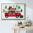 thumbnail image 5 of Santa's Foodtruck Collection A - Framed Gallery Wrapped Holiday Canvas - 17 x 25 - Natural Wood Frame, 5 of 8