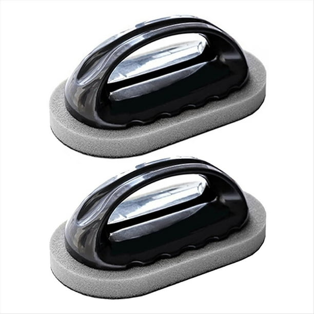 Cepillo de Esponja de Cocina, Cepillo de Limpieza, Cuchillo Descalcificador y Limpiador de Ollas, Potente Cepillo de Descontaminación, Negro