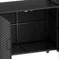 thumbnail image 4 of Uforic Patio Wicker Bar Table, Outdoor Wicker Storage Cabinet, Bar Counter Table, Deck Box - Black, 4 of 9
