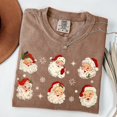 thumbnail image 5 of Vintage Santa Faces Shirt, Retro Christmas Tee, Cute Holiday Top, Nostalgic Xmas Graphic, 5 of 5