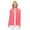 Coral, variant on YEMAK Women's Knit Cardigan Sweater – Long Sleeve Open Front Basic Classic Casual Soft Lightweight Knitted Shrug with Pocket