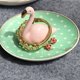 thumbnail image 3 of Bandeja con forma de planta del desierto y animalitos, soporte para baratijas, bandeja con forma de flamenco, 3 of 8