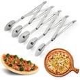 thumbnail image 1 of Coupe-pâtisserie à 5 Roues, Trancheuse à Pizza en Acier Inoxydable, Trancheuse à Pizza Extensible Couteau à Pâtisserie Multi-Ronds Coupe-Pâte à Biscuits, 1 of 4