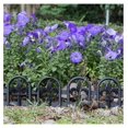 thumbnail image 4 of Black Garden Border Edging: Wrought Iron Design - 27pcs Black Yard Landscaping Fence Liner Lawn Edge Barrier - 35ft Kit of Decorative Lawn Landscape Panels, 4 of 9