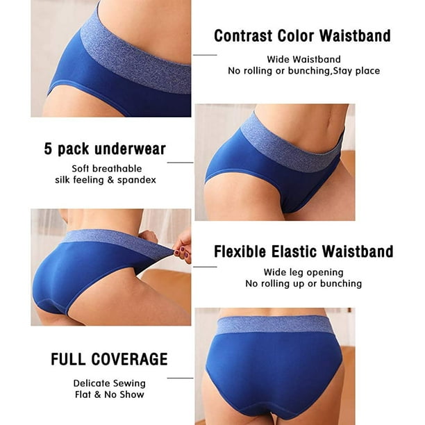 Women's Low/High Waist Seamless Underwear Soft Full Coverage