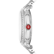 Michele Sidney Classic Stainless Steel Mother-of-Pearl Dial Diamonds Womens Watch MWW30B000001