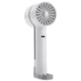 thumbnail image 2 of Mini Ventilador Mano Con Gancho Enfriador Aire Portátil Recargable 2000mAh () Blanco, 2 of 9