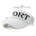 thumbnail image 6 of Eoperou Baseball Cap Contrast Color Letter Print Sun Hollow Out Baseball Hat for Running, 6 of 8