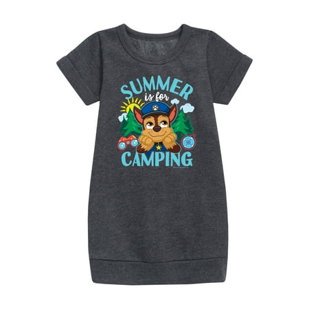 

Paw Patrol - Summer Is For Camping - Toddler And Youth Girls Fleece Dress