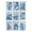 A, variant on GQDIN 9 Sheets Christmas Rub on Transfers for Crafts and Furniture Winter Snowman Snowflake Rub on Transfer Stickers Vintage Blue Holiday Decals for Wood Paper DIY