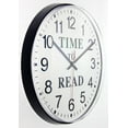 thumbnail image 3 of Infinity Instruments Time to Read 11.5'' Wall Clock, 3 of 6
