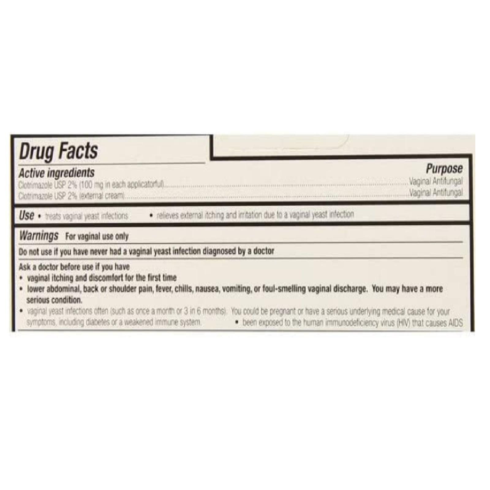 Clotrimazole 3-Day Yeast Infection Treatment Vaginal Antifungal Cream 0.74oz, 4 Pack