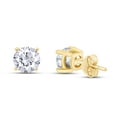 thumbnail image 3 of AFFY Moissanite Stud Earrings for Women | 0.85CT Round Diamond| 18K Yellow Gold over Sterling Silver, 3 of 6