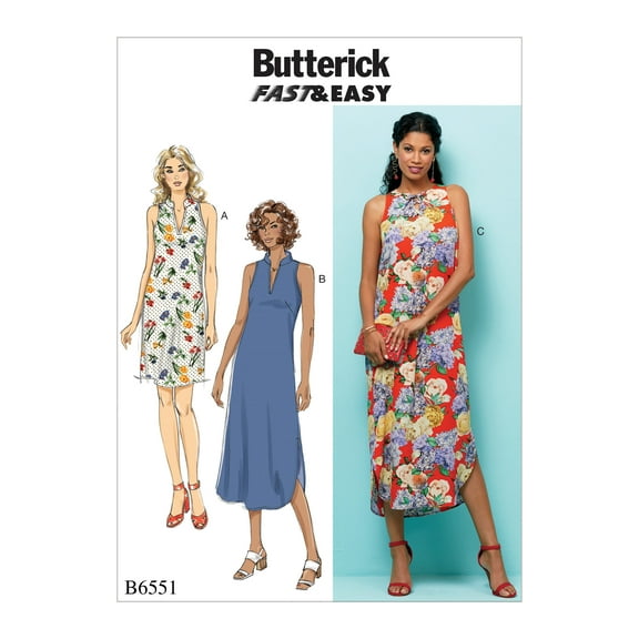 Butterick Pattern MISSES' DRESS-XS-S-M