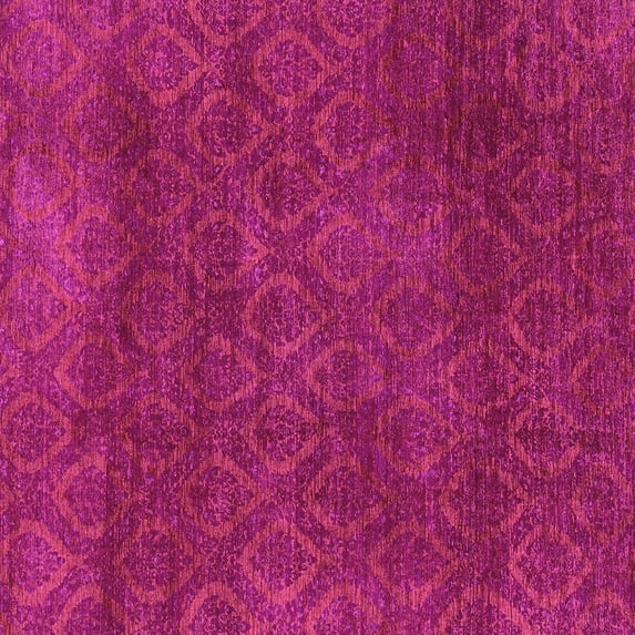 Ahgly Company Indoor Square Abstract Purple Modern Area Rugs, 7' Square