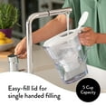thumbnail image 4 of Aqua Optima Water Filter Pitcher Value Pack for Tap and Drinking Water with 3 Evolve+ Filter, BPA Free, WQA Certified, Liscia Design (White), 4 of 7