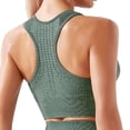 thumbnail image 4 of QRIC Women Racerback Sports Bras High Impact Wireless Workout Gym Activewear Bra Hollow Out Style Crop Tops, 4 of 6