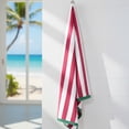 thumbnail image 2 of Printed Cabana Razz Beach Towel, Soft Absorbent Cotton, 30 x 60 Inches, 2 of 4