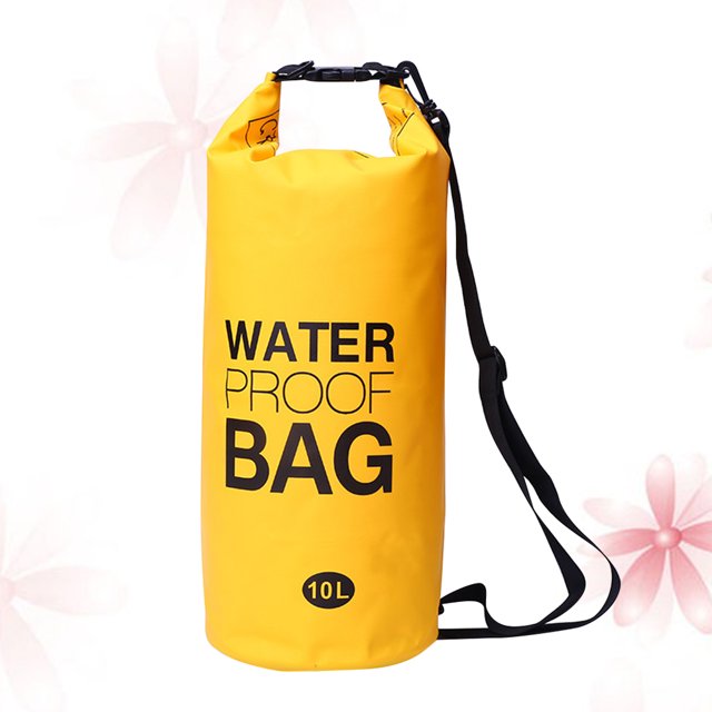 VERDANVERSE Impermeable De PVC Amarillo Con Red Para Almacenamiento Y Flotación En Kayak