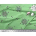 thumbnail image 3 of Soimoi Polyester Crepe Fabric Leaves & Mandala Decorative Decor Fabric Printed Yard 42 Inch Wide, 3 of 3