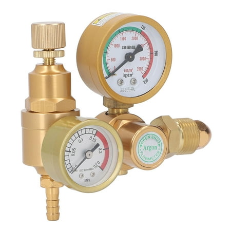 

Welder Gas Regulator Simple Reading High Accuracy Easy Installation Welding Flowmeter Adjusting Knob 0-3500psi For CO2