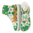 thumbnail image 4 of Psesaysky Green Hat Four Leaf Clovers Barefoot Shoes for Women Soft Comfortable Durable Sneakers Size 6-13.5, 4 of 7