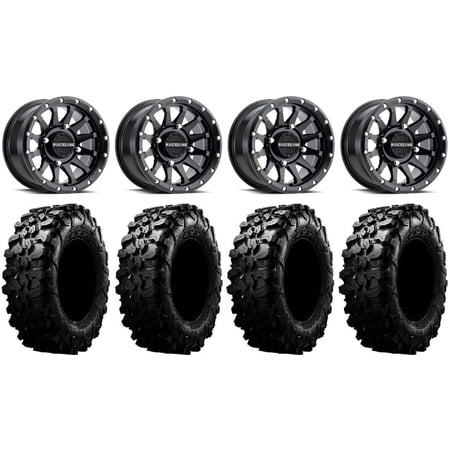 Raceline Trophy 15 Black Wheels 32 Carnivore Tires Sportsman RZR Ranger
