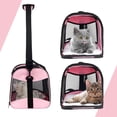 thumbnail image 3 of Transportín para mascotas Top Tasta Airline aprobado por la aerolínea para gatos medianos, color rosa, 3 of 8