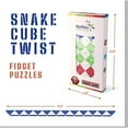 thumbnail image 5 of Neliblu Sensory Fidget Snake Cube Twist Puzzles Toys For Kids - Stocking Stuffers - Bulk, 5 of 7