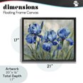 thumbnail image 4 of Stupell Industries French Country Drawn Blue Iris Flowers Black Floating Frame Canvas Art, 21 x 17, by Franklyn Gregory, 4 of 8