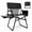 Black, variant on JKLESA Heavy-Duty Camping Director’s Chair with Side Table, 400lb Capacity, 600D Oxford, Quick Setup, Smart Storage & Ergonomic Comfort, Durable Steel Frame for Camping, BBQs & Sports Events Gray