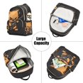 thumbnail image 5 of JIALIOU Mini Backpack Purse for Women Quilted Casual Daypack Small Travel Shoulder Bag, Angry Cat Playing Guitar, 5 of 7