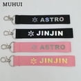 thumbnail image 1 of LLavero de nylon con diseño de láser de Kpop ASTRO Album JINJIN MJ, llavero para coche, joyería chaveiro llaveros 18715, 1 of 3
