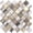 Gold Wood Grain Marble, variant on Arabesque Peel and Stick Backsplash Tile, Stick Backsplash for Kitchen and Bathroom, Black Metal and Composite Mosaic Tiles (10 Sheets)