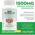 thumbnail image 4 of Maxi Health Evening Primrose & Flaxseed Oil – Omega 3-6-9 Softgels for Skin & Hormonal Health, 180 Ct, 4 of 8