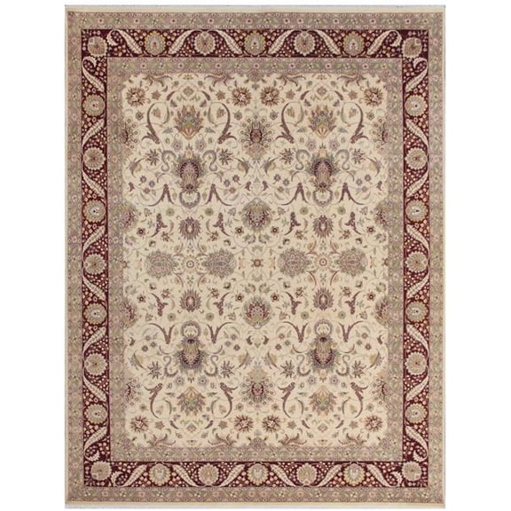 Pasargad Home 042550 Baku Collection Hand-Knotted Lambs Wool Area Rug
