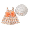 thumbnail image 3 of Otqutp Wedding Sundress for Toddler Girls Sleeveless Bowknot Floral Prints Ruffles Princess Dress Dance Party Dresses Clothes, 3 of 9