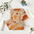 thumbnail image 6 of 3 Piece Bath Towels Set Bath Towel, Hand Towel and Face Towel for Bathroom, Gym, Hotel Orange Autumn Leaves Pattern, 6 of 8