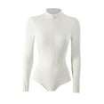 thumbnail image 3 of Milageto Long Sleeve Swimsuit for Women Soft Surfing Wetsuit for Scuba Travel Workout XL, 3 of 8